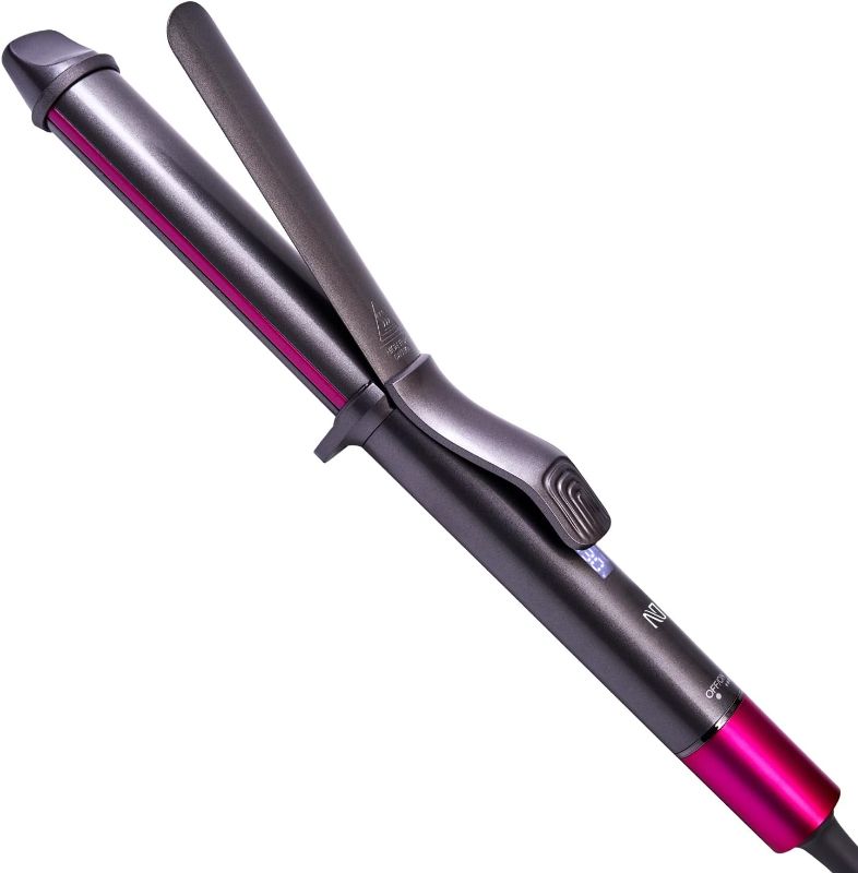 Photo 1 of 1 1/4 Inch Curling Iron, Ceramic Coated Hair Curling Wand, Rapid 430°F Heating, Temperature LED Display, 6 Temperature Settings, 60 Minutes Auto-Off
