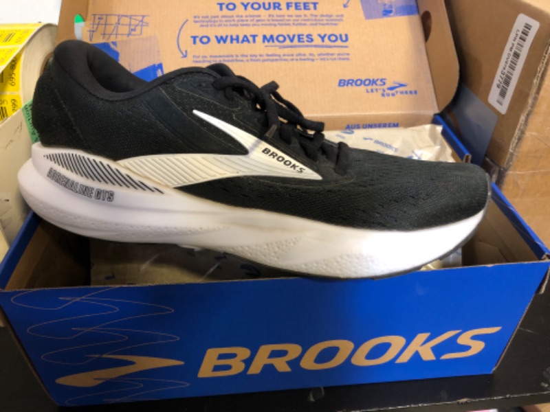 Photo 1 of Brooks Women’s Adrenaline GTS 24 Supportive Running Shoe - Black/White - 9 Medium