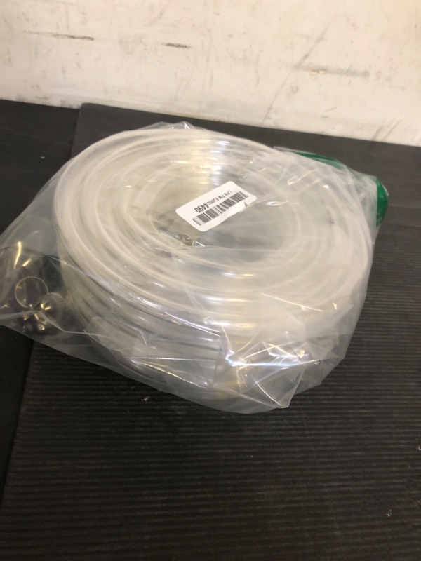 Photo 1 of Geowaky 3/8’’ ID × 1/2’’ OD - 50 ft Clear Plastic Vinyl Tubing,Hybrid PVC Tubing Lightweight Non-Toxic vinyl Tube UV Chemical Resistant