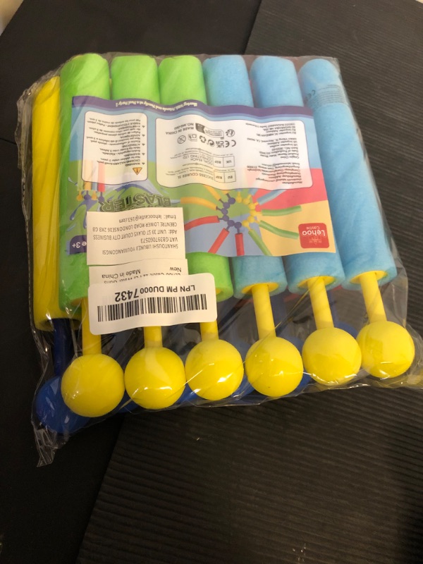 Photo 1 of Lehoo Castle Water Guns for Kids, Pack of 12 Foam Squirt Guns, 30 ft Range Pool Water Squirts, Foam Water Gun Blaster for Swimming Pool Beach, Outdoor Water Toys for Toddlers Kids