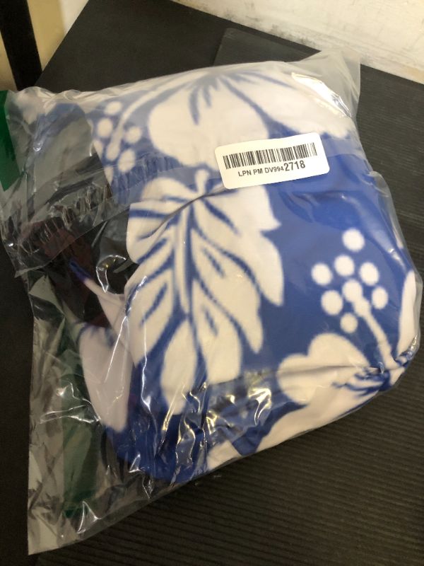 Photo 1 of Bulopur Blue White Hibiscus Flower Car Seat Covers 2 Pcs Universal Fit Front Car Interior Seat Protectors Polyester Fabric
