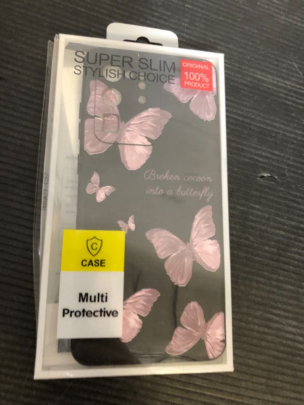 Photo 1 of LEECG Flower Pattern Phone Cover Soft Silicone for Samsung S20 Ultra Case, Microfiber Lining Side Creative Design for Samsung Galaxy S20 Ultra Case-Butterfly Black
