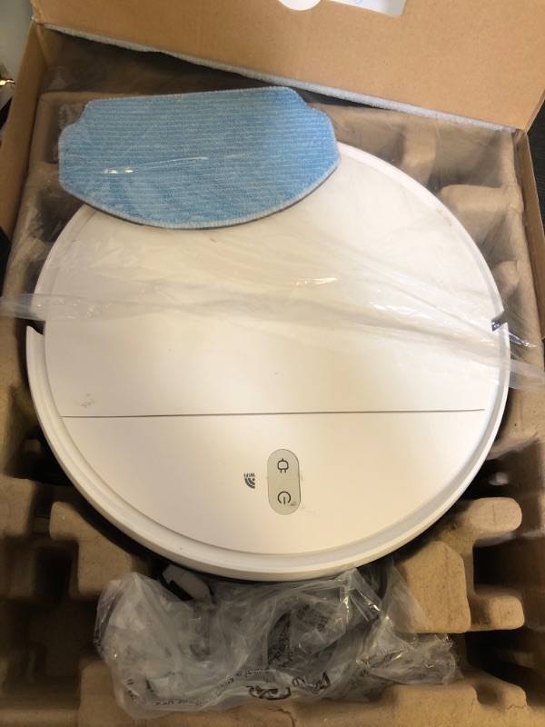 Photo 1 of Robot Vacuum and Mop Combo, 2 in 1 Mopping Robot Vacuum Cleaner with Schedule, Wi-Fi/Voice/App, Strong Suction, Ease of Use, Self-Charging Robotic Vacuum, Slim, Ideal for Hard Floor, Pet Hair, Carpet