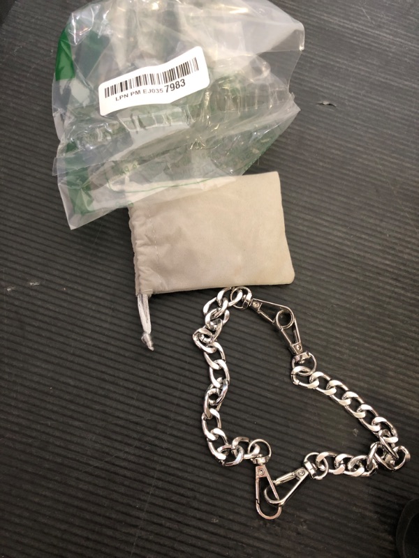 Photo 1 of 2PCS Purse Extender Chain Silver Purse Strap Extender Chain Aluminum Bag Strap Handle Extender Handbag Accessories Bag Extender Chain for Handmade Bags Purses Clutches Crossbody Bags Belt