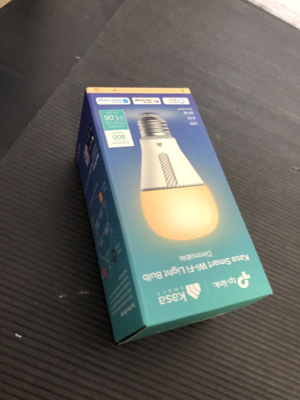 Photo 1 of Kasa Smart Light Bulb KL110, LED Wi-Fi smart bulb works with Alexa and Google Home, A19 Dimmable, 2.4Ghz, No Hub Required, 800LM Soft White (2700K), 9W (60W Equivalent)
