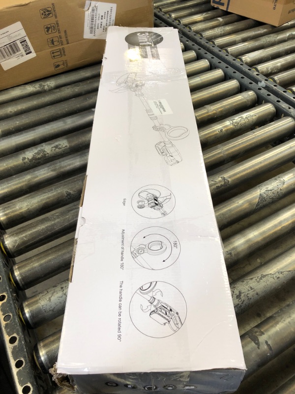 Photo 1 of 13"  Wacker Battery Powered, 3 in 1 Cordless Grass Trimmer/Edger/Brush Cutter with 4 Detachable Blade, Electric Weed Eater with 2 x 4.0Ah Batteries and Charger