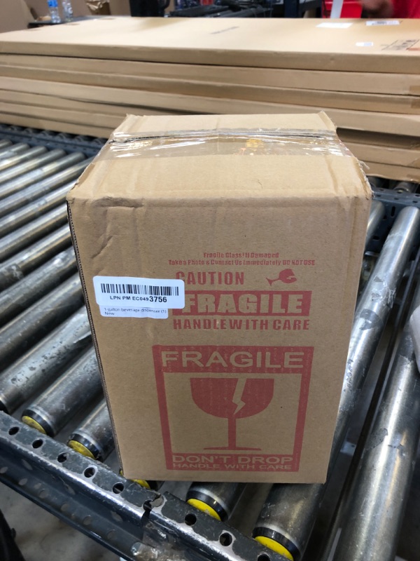 Photo 1 of 1 Gallon Drink Dispenser with Spigot 18/8 Stainless Steel – Airtight & Leakproof Glass Sun Tea Jar with Anti-Rust Lids, Beverage Dispenser for Parties - Laundry Detergent Holder