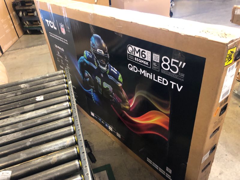 Photo 1 of TCL 85-Inch QM6K QLED 4K Smart QD-Mini LED TV with Google TV (85QM6K, 2025 Model) Dolby Vision IQ, Dolby Atmos, HDR, Game Accelerator up to 288Hz, Voice Remote, Works with Alexa, Streaming Television