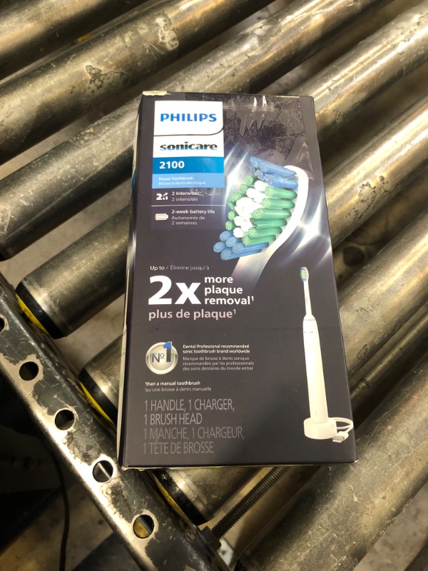 Photo 1 of PHILIPS Sonicare 2100 Power Toothbrush, Rechargeable Electric Toothbrush, White Mint, HX3661/04