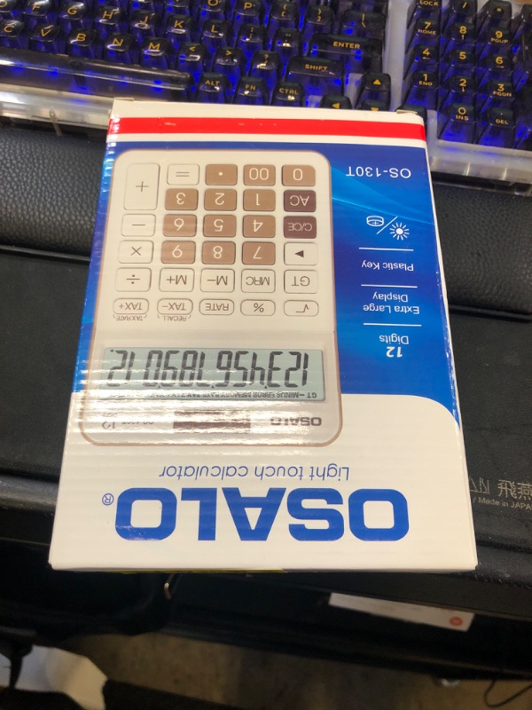 Photo 1 of Pendancy 12 Digit Office Calculator Desktop with Tax+/- for Advanced Tax Calculation, Large LCD Display Big Buttons, Dual Power Durable Portable Design, for Financial Accounting Business Use
