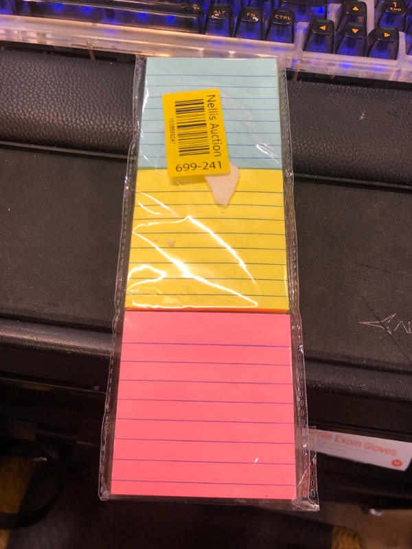 Photo 1 of Mr. Pen Lined Sticky Notes - 3x3, 6 Pads, 45 Sheets, Pastel Colors