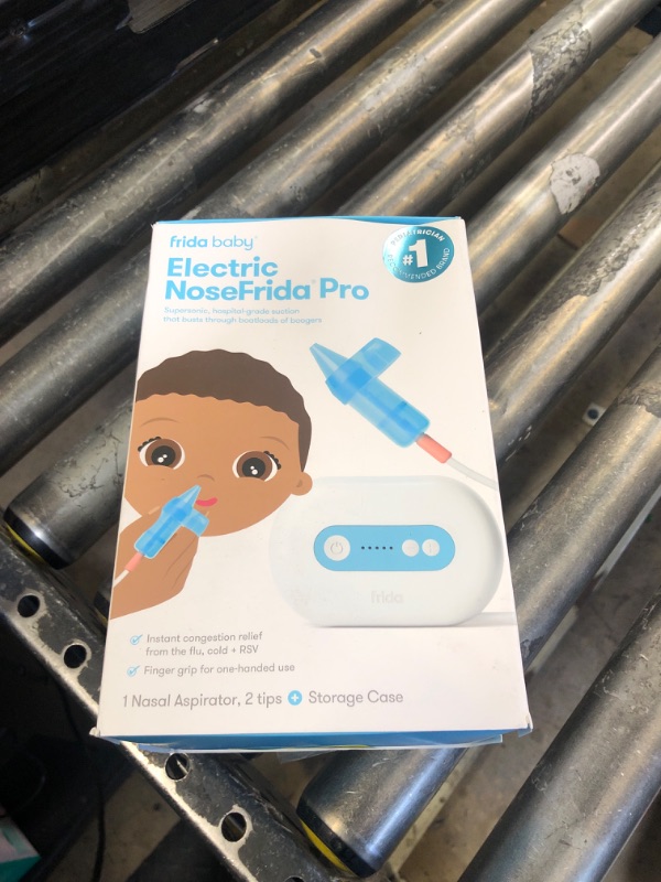 Photo 1 of Frida Baby Electric NoseFrida Pro Nasal Aspirator for Baby, Hospital Grade Suction, Nose Sucker for Baby & Toddler, Nasal Aspirator for Congestion Relief, 5 Suction Levels, 2 Tips, Cordless with Case