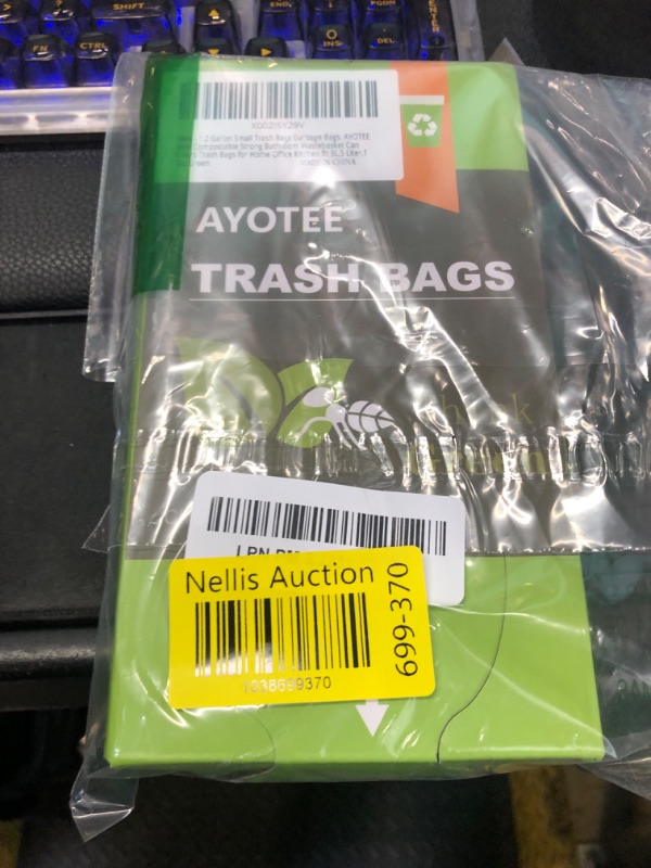 Photo 1 of 1.2 Gallon Small Trash Bags Garbage Bags, AYOTEE Mini Compostable Strong Bathroom Wastebasket Can Liners trash Bags for Home Office Kitchen fit 5L,5 Liter,1 Gal,Green