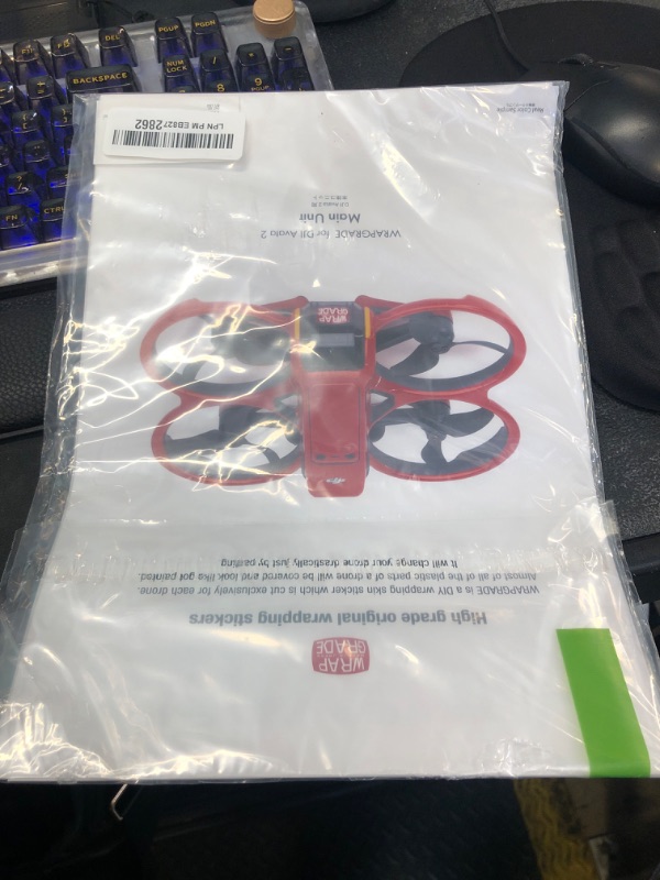 Photo 1 of WRAPGRADE Skin Stickers Compatible with DJI Avata 2 (Racing White)