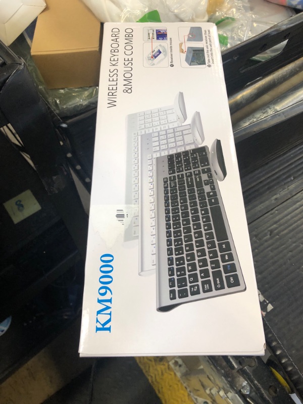 Photo 1 of Wireless Keyboard and Mouse Ultra Slim Combo, TopMate 2.4G Silent Compact USB 2400DPI Mouse and Scissor Switch Keyboard Set with Cover, 2 AA & 2 AAA Batteries,for PC/Laptop/Windows/Mac-Rose Gold White