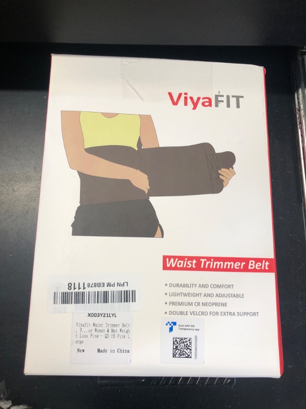 Photo 1 of Viyafit Waist Trimmer Belt, Premium Waist Trainer for Women & Men Pink