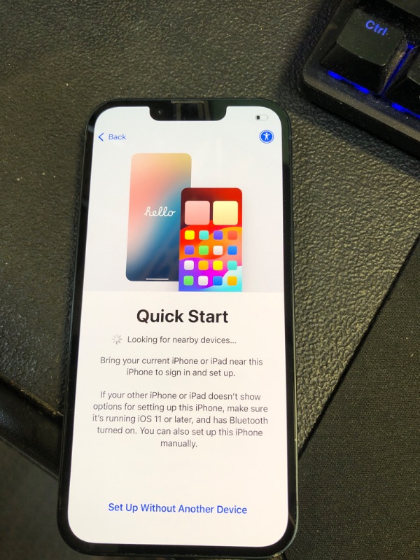 Photo 1 of Apple iPhone 14, 128GB, Midnight for AT&T (Renewed)