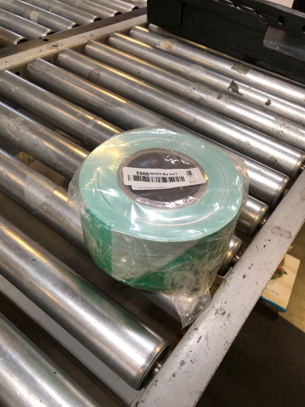 Photo 1 of PATIKIL 1000ft x 3'' Warning Tape, 1 Pcs High-Visibility PE Floor Marking Roll Caution Tape for Flagging Construction Outdoor Warning, Green, White