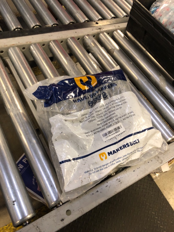 Photo 1 of 1/4" x 6" (100 Pack) Galvanized Carriage Bolt Kit Grade 307A Includes 1/4" USS Flat Washers (100 pcs) and 1/4"-20 Hex Nuts (100 pcs), Hot Dip Galvanized for Exterior Use by Makers Bolt