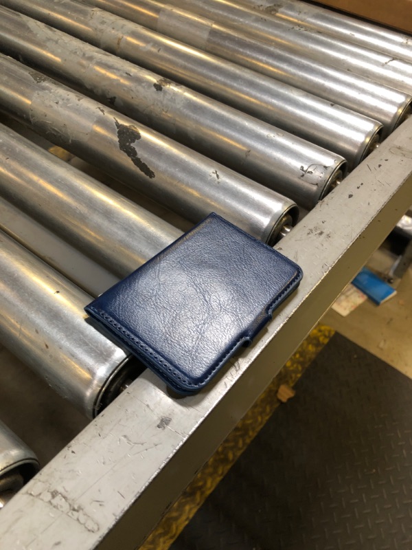 Photo 1 of Bocasal for MagSafe Wallet Magnetic Card Holder, RFID Blocking Leather Card Slots for iPhone 16/15/14/13/12 Pro/Max/Plus, Adjustable Kickstand Flip Mag Safe Wallet (Blue)