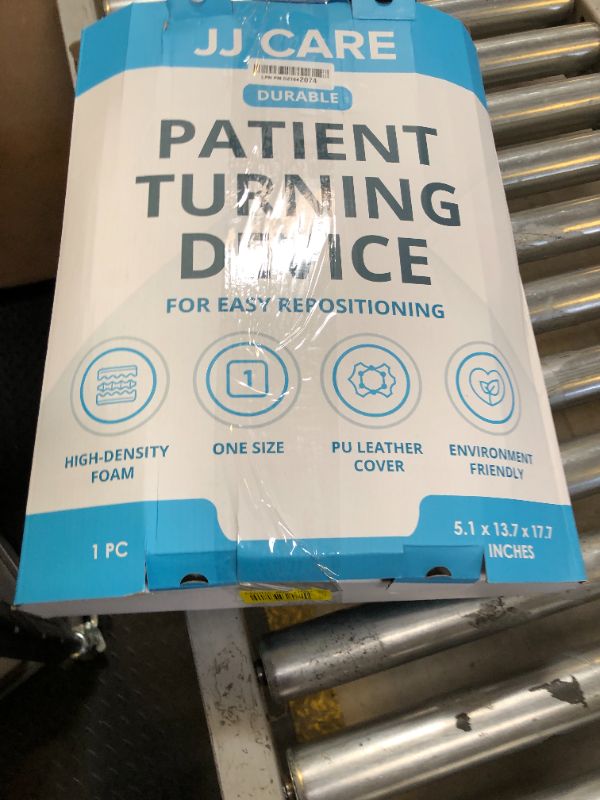 Photo 1 of JJ CARE Patient Turning Device - 1 Pc U Shape Turning Pillow, Waterproof PU Leather Case, Anti-Decubitus Turnover Pillow with Handles and Strap, Bedridden Patient Supplies