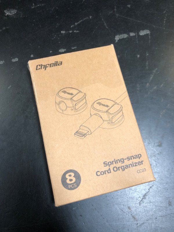 Photo 1 of 8Pack Cord Organizer [Dual Spring & Clasp, Max Secure] Cable Clips - Chfeila Cable Management, Adhesive Phone Charging Wire Holder for Nightstand/Wall, Home Office Desk Accessories Decor Essentials