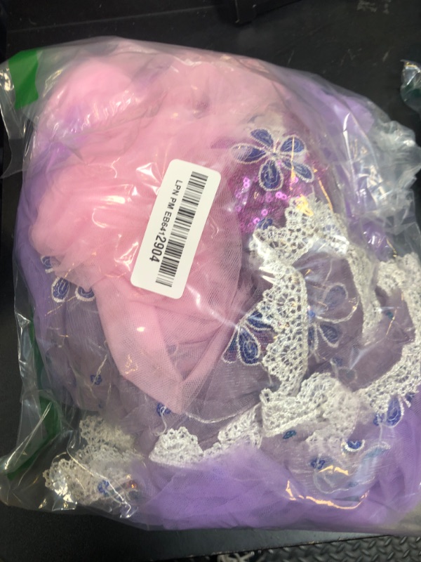 Photo 1 of iTVTi Rapunzel Dress for Girls Princess Costume for Toddler Kids Purple Dress Up Outfit for Birthday Party Halloween, 2-3 Years(Tag 100)