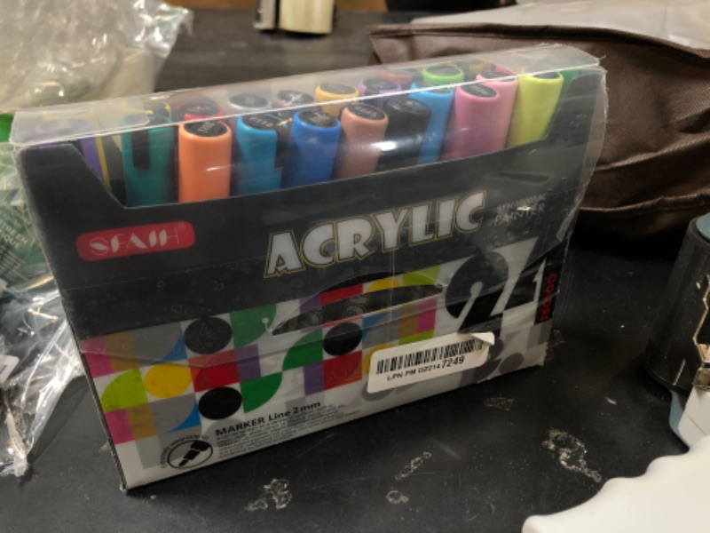 Photo 1 of 24 Count Acrylic Painter Pens (2mm Line)