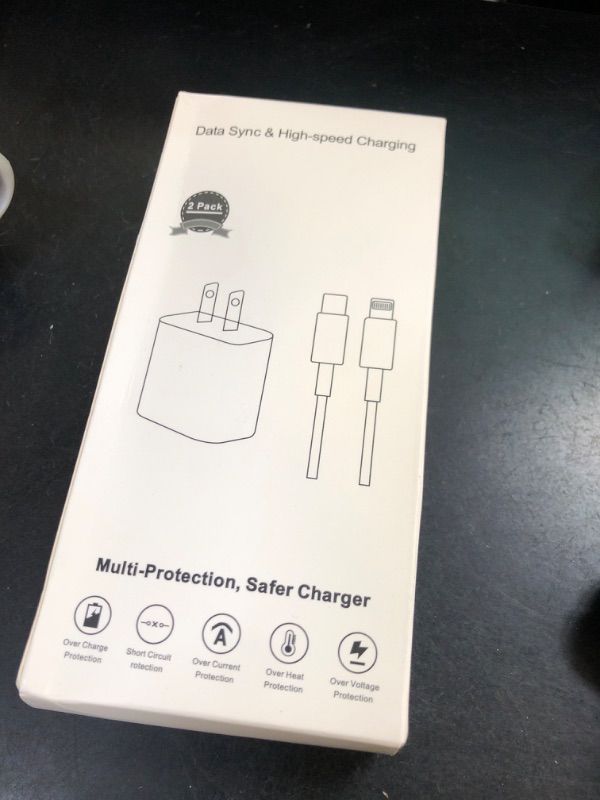 Photo 1 of USB-C to Lightning Charge Cord and Block