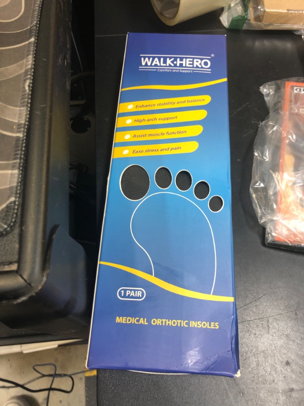 Photo 1 of Plantar Fasciitis Relief - Arch Support Insoles for Men Women, Shoe Inserts for Flat Feet, Orthotic Shoe Insoles All-Day Energy and Comfort with Every Step (Mens 13-13 1/2)