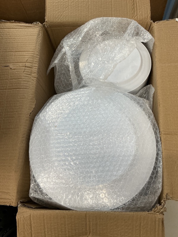 Photo 1 of I00000 200 Pcs Silver Plastic Plates - Silver Disposable Party Plates Include 100 Dinner Plate and 100 Elegant Dessert Plate Perfect for Party, Holiday, Wedding & Birthday