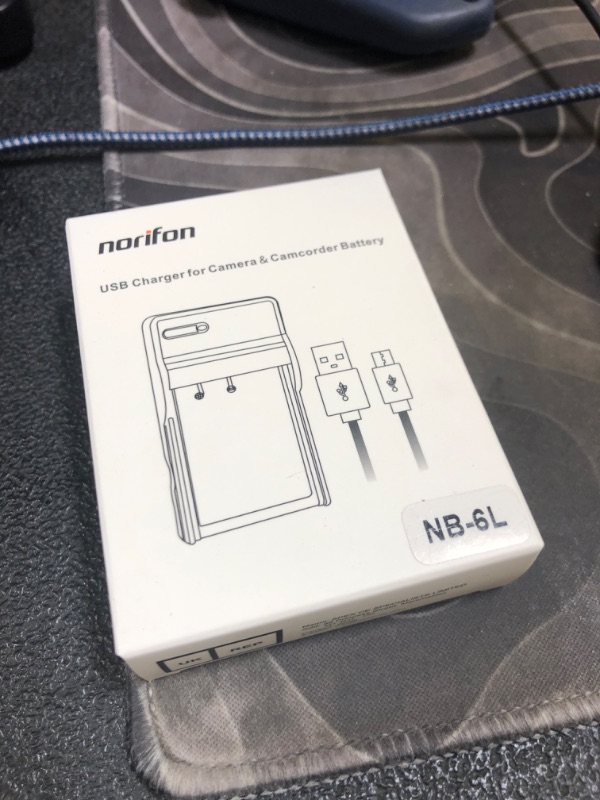 Photo 1 of Norifon NB-6L USB Charger for Canon PowerShot SX530 HS, SX610 HS, SX710 HS, SD1200 is, SD1300 is, S120 IXY 10S IXY 30S Camera and More