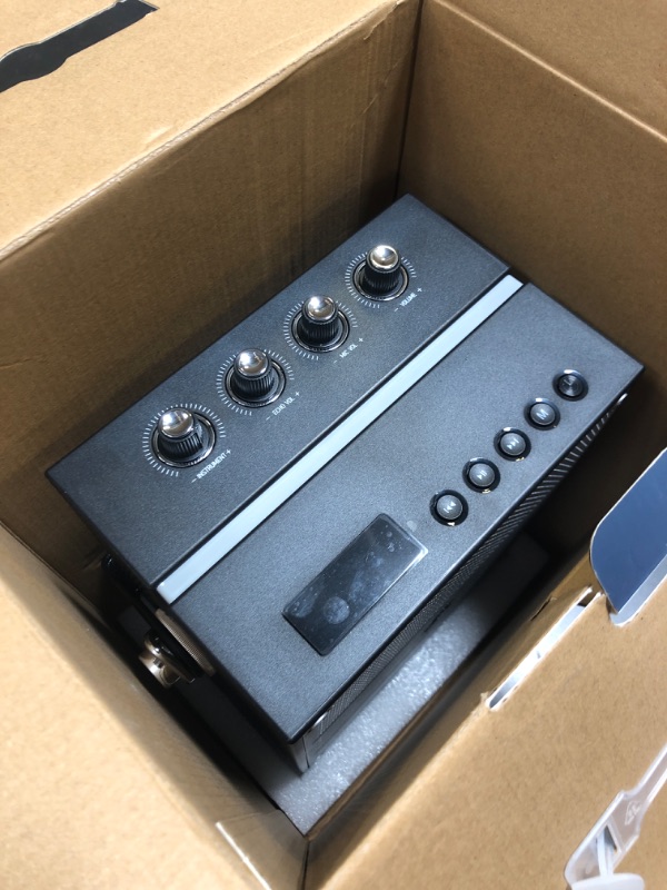 Photo 1 of 100W Powerful Voice Amplifier with 2 Wireless Microphones, Big Pro Sound Portable Speaker with Microphone, Bluetooth Speaker PA System Karaoke Machine Support BT/USB/TF Card/Aux/Guitar S99