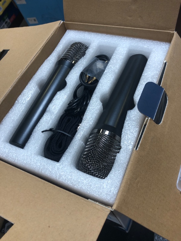 Photo 1 of 100W Powerful Voice Amplifier with 2 Wireless Microphones, Big Pro Sound Portable Speaker with Microphone, Bluetooth Speaker PA System Karaoke Machine Support BT/USB/TF Card/Aux/Guitar S99