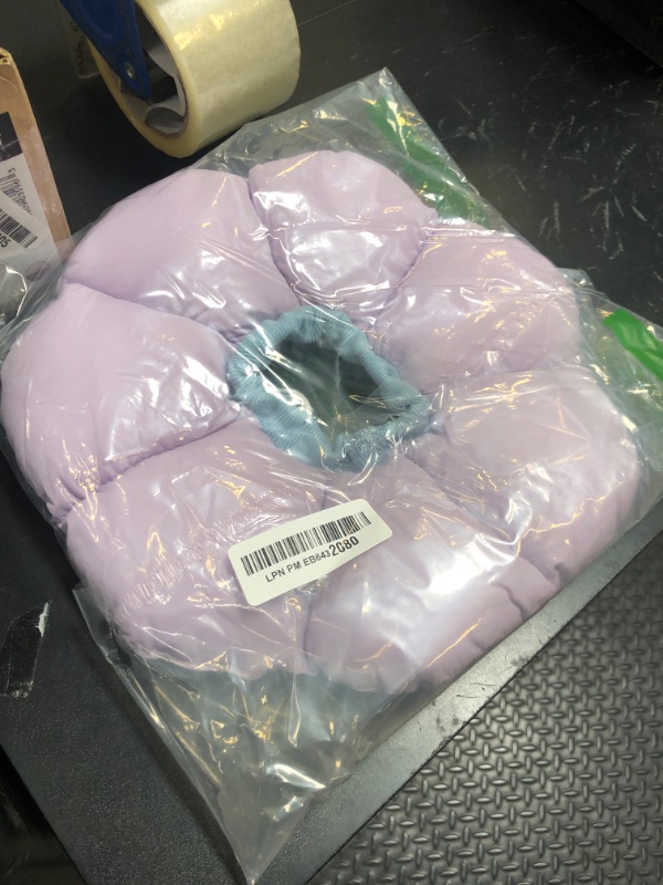 Photo 1 of Cat Cone Collar,Cute Waterproof Cat Recovery Collar,Anti-Bite Lick Wound Healing Safety Elizabethan e Collar for Cats,Purple Flower All-Season Style…