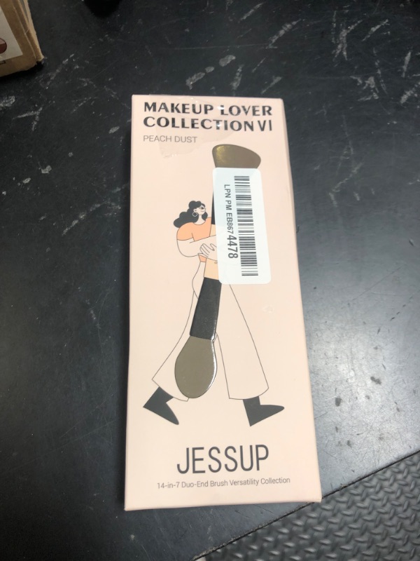 Photo 1 of Jessup Makeup Brushes Set 7pcs Double Sided Makeup Brushes for Foundation Concealer Blush Eyeshadow Contour Bronzer Powder Blending Eyebrow Eyeliner, Cruelty-Free Make up Brushes Peach Dust T600