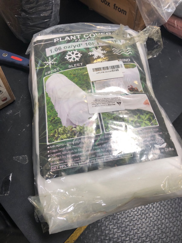 Photo 1 of Plant Covers Freeze Protection, 10ft×33ft Reusable Rectangle Frost Protection Floating Row Cover Plant Blanket Garden Winterize Cover for Cold Weather Snow