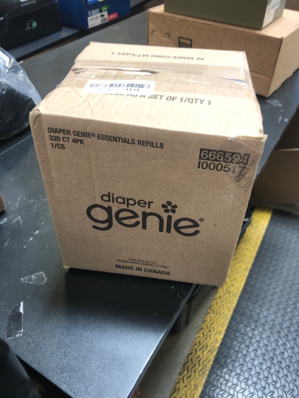 Photo 1 of Diaper Genie Essentials Round Refill Pack of 4 | Holds Up to 1280 Newborn Diapers | Features Unscented Continuous Film | Compatible with Diaper Genie Complete and Expressions Pails
