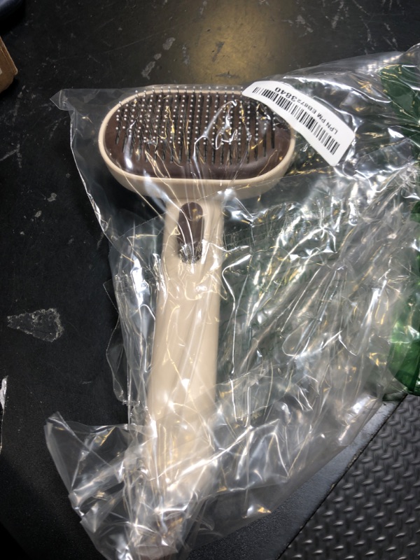 Photo 1 of aumuca Cat Brush for Shedding, Cat Brushes for Indoor Cats, Horses Grooming Deshedding Brush for Dog Kitten Horse Massage Removes Loose Fur, Brown