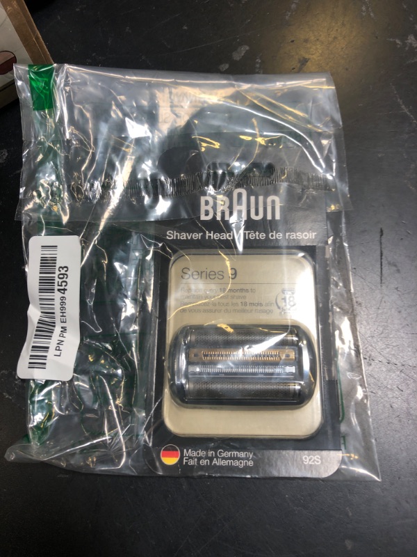 Photo 1 of Braun Series 9 Electric Shaver Replacement Head - 92S - Compatible with all Series 9 Electric Razors 9290cc, 9291cc, 9370cc, 9293s, 9385cc, 9390cc, 9330s, 9296cc