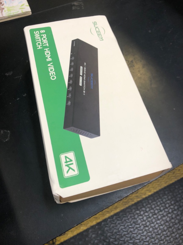 Photo 1 of 4K@60Hz HDMI Switch 8 in 1 Out, HDMI Switcher Selector Box with IR Remote Control, Support 4K 60Hz Ultra HDR HDCP 3D for Xbox PS5 PS4 Xbox PC Laptop