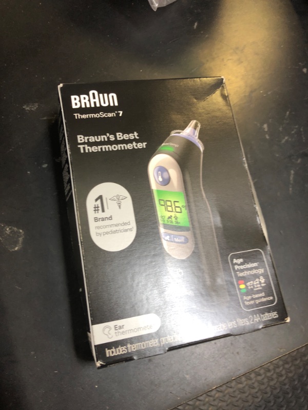 Photo 1 of Braun ThermoScan 7 Digital Ear Thermometer, Age-Adjusted Fever Guidance, Baby and Infant Friendly, No. 1 Brand Recommended by Pediatricians, FSA and HSA Eligible