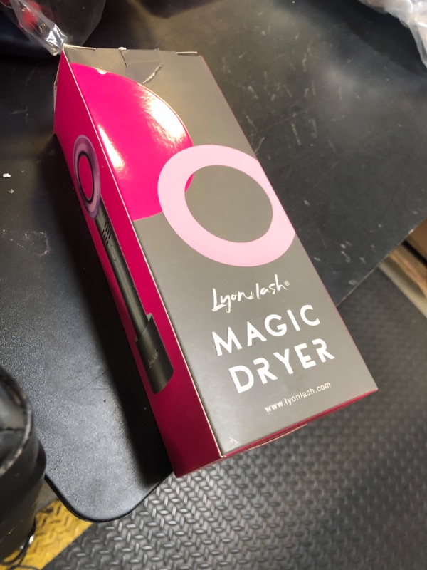 Photo 1 of Lyon Lash Portable USB Rechargeable Bladeless Mini Fan/Air Conditioning Blower/Handheld Cooling Dryer, Essential Eyelash Extension Supplies, Dries Glue/Adhesive Rapidly (Nickel/Fuchsia Pink)