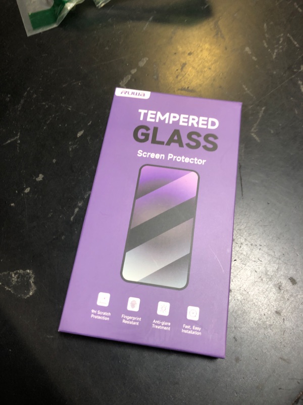 Photo 1 of ruwa Privacy Screen Protector for iPhone 12/12 Pro[6.1 Inch][2-Pack] Anti-Peep Tempered Glass Film with Easy Installation Frame, Ultra HD, 9H Hardness, Scratch Resistant, Case Friendly
