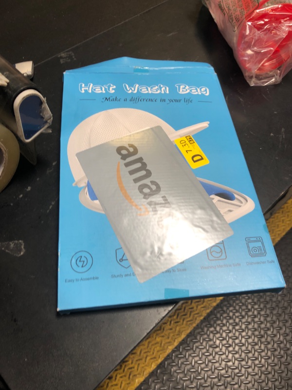 Photo 1 of Eiito Hat Washer for Washing Machine,Hat Cleaner for Baseball Caps with Frame Cage and Mesh (1Pack white with mesh)