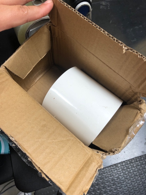 Photo 1 of 2Pack 3in PVC Pipe Fitting Coupling (Socket) Heavy Duty 3in PVC Slip Connector, White