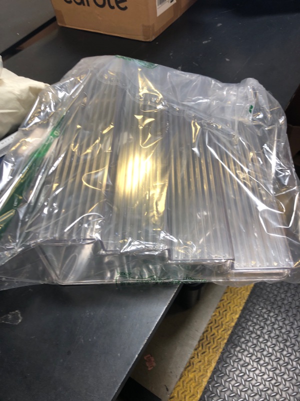 Photo 1 of mDesign Plastic Adjustable, Expandable 4-Tier Kitchen Cabinet, Pantry, Shelf Organizer/Spice Rack - Storage for Spice Bottles, Jars, Seasonings, Baking Supplies, Lumiere Collection - Clear