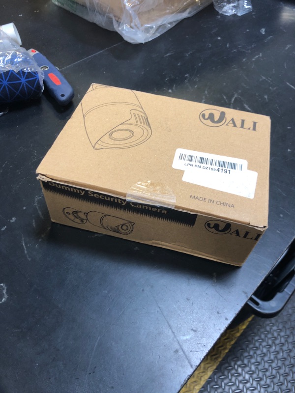 Photo 1 of WALI Dummy Fake Camera, Surveillance Security CCTV Dome Camera, Indoor Outdoor Cameras, with One LED Light, Security Alert Sticker Decals (TC-W2), 2 Packs, White