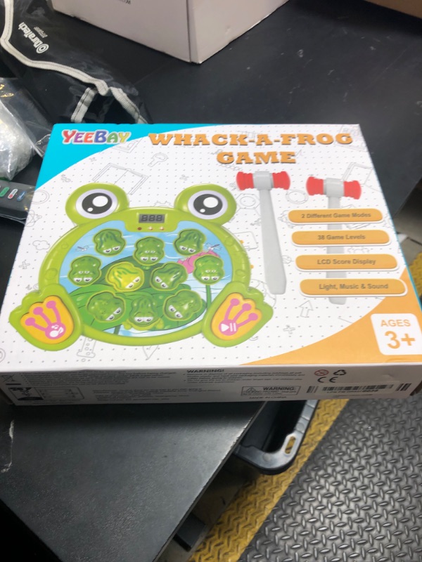 Photo 1 of YEEBAY Whack A Frog Game with 2 Hammers, Toddler Early Developmental Learning Toy, Fun Birthday Gift for Kids Age 2+, Toys for 2 3 4 Year Old Boys Grils