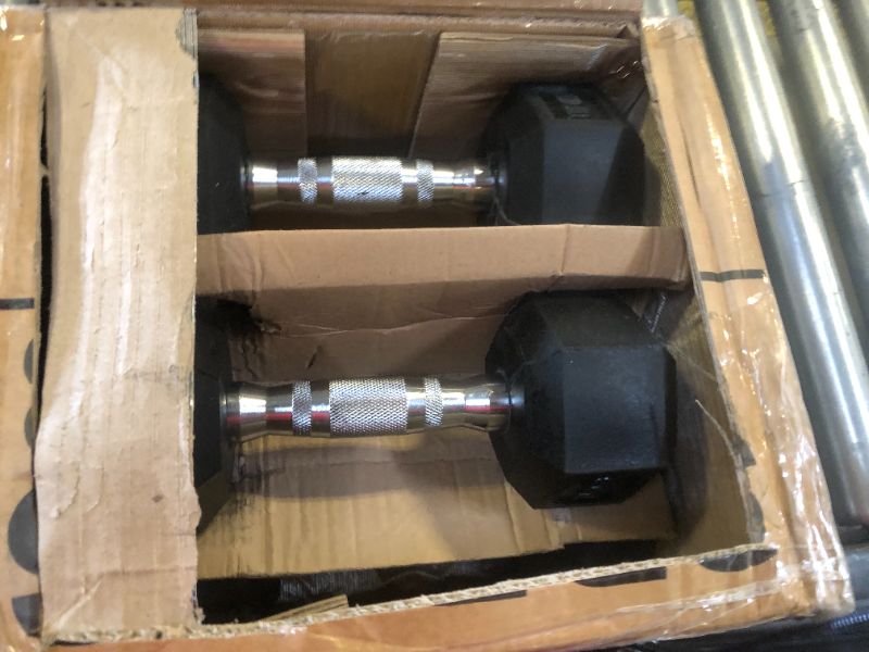 Photo 1 of CAP Barbell 50lb Coated Hex Dumbbells, 10x2 15x2